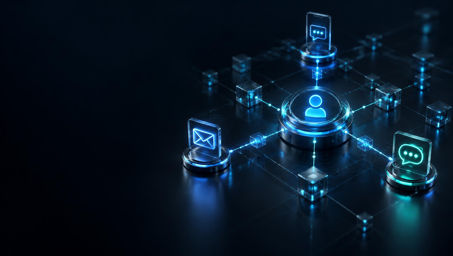 Authentication channels connected through a secure distributed network